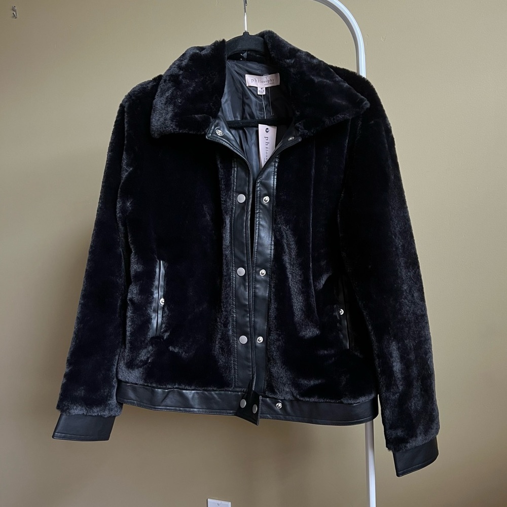 Faux fur jacket